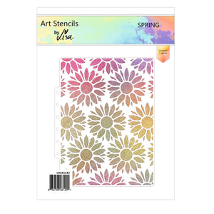 Lisa Horton Crafts Spring Bloom A5 Stencil