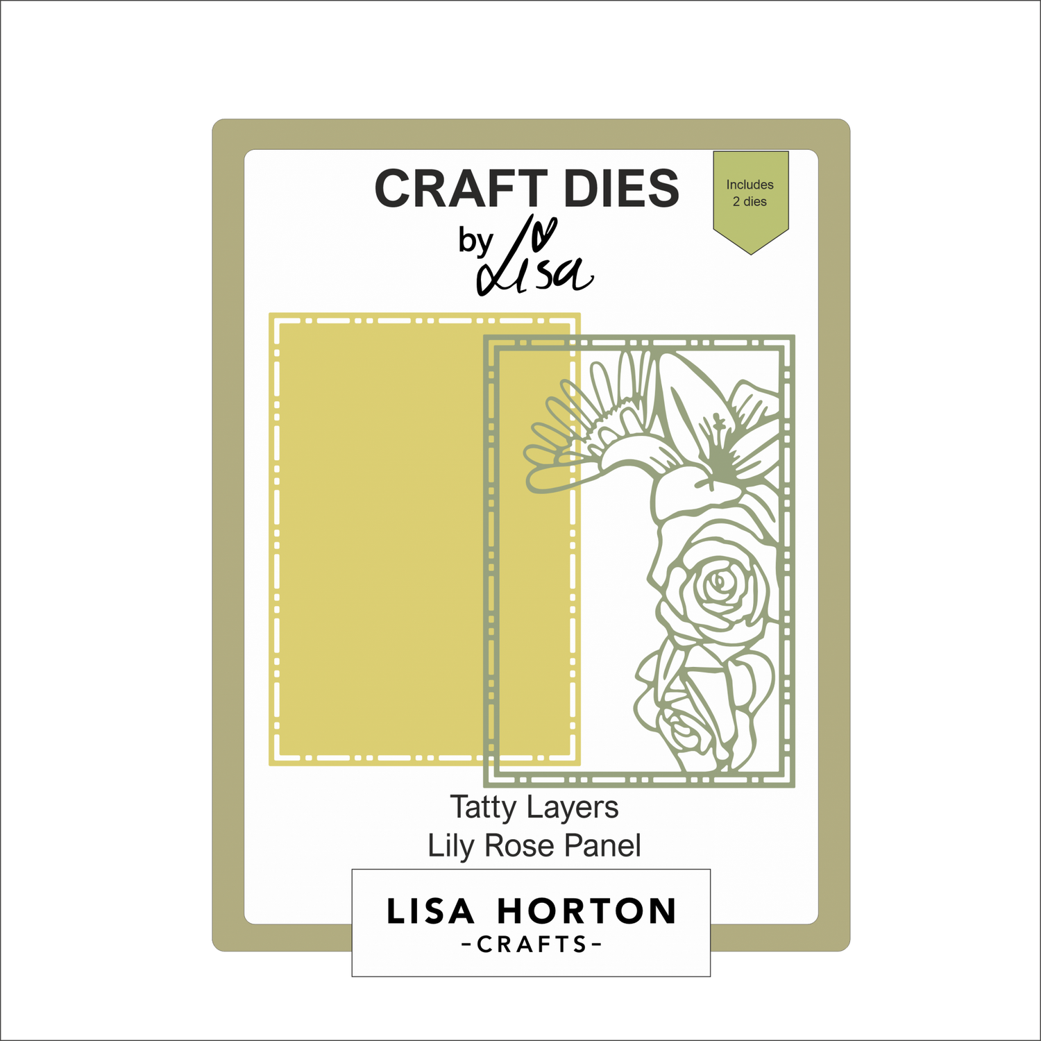 Lisa Horton Crafts Lily Rose Panel Die