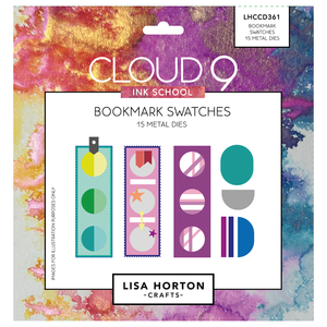 Lisa Horton Crafts Cloud 9 Ink School Bookmark Swatches Die Set