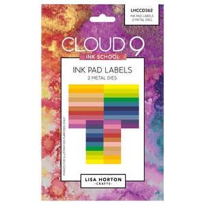 Lisa Horton Crafts Cloud 9 Ink School Ink Pad Labels Die Set