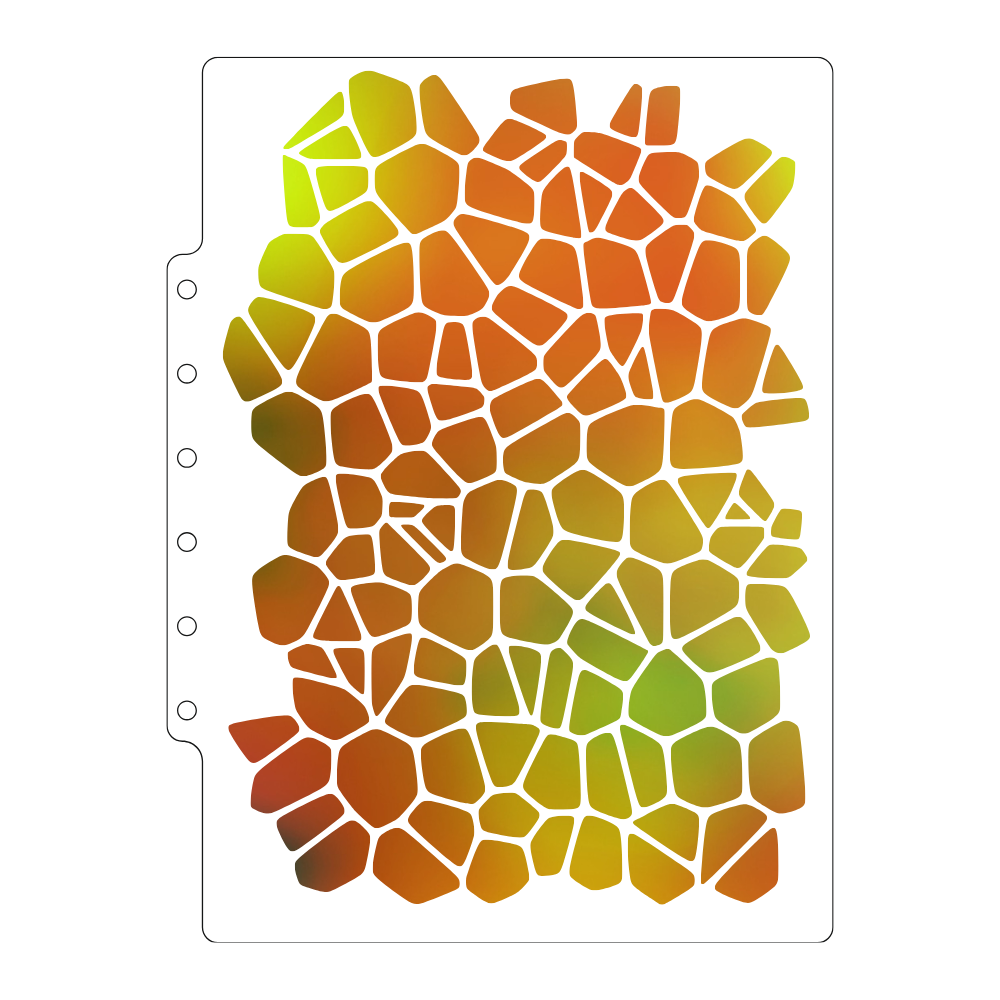 Lisa Horton Crafts A5 Pebbles Stencil