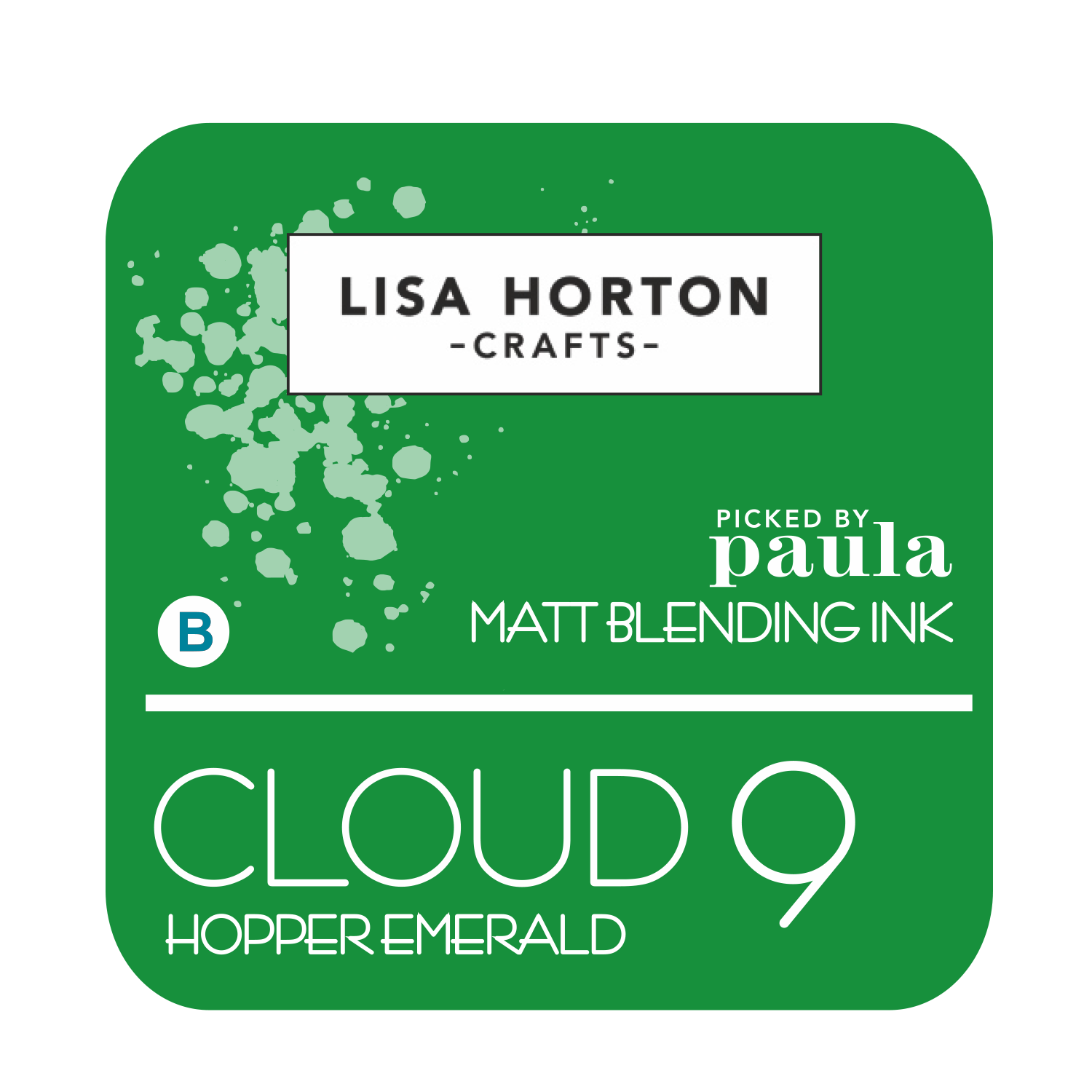 Lisa Horton Crafts 'Picked by Paula' Cloud 9 Matt Blending Ink Pads - Hopper Emerald