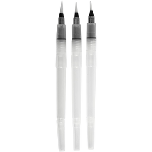 Water Brushes - 3 Brushes & Sizes