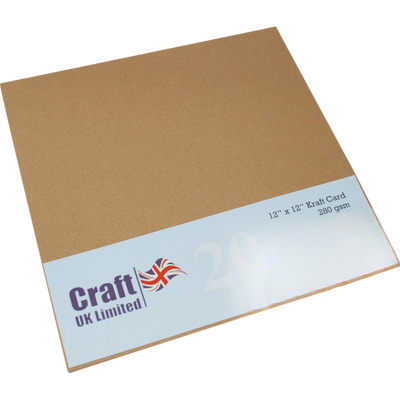 Kraft Card 12 x 12 Inches
