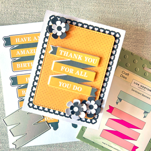 Lisa Horton Crafts Sentiment Banners Die Set