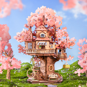 Rolife Sakura Tree House - DIY 3D Wooden Puzzle - TGS04