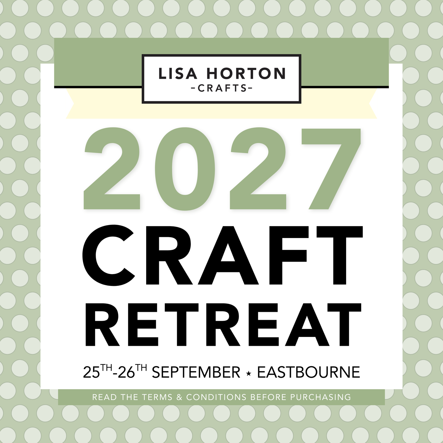 2027 Weekend Craft Retreat – 2 Day Ticket!