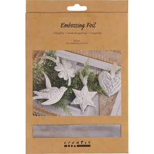Silver Embossing Foil - 10 Pcs
