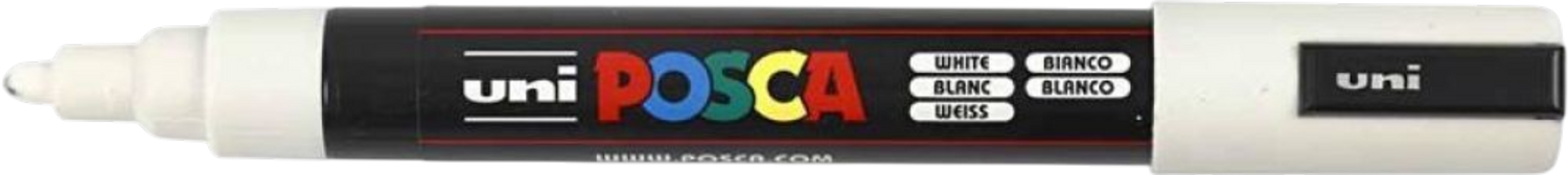 Posca Paint Marker – Medium Tip, White