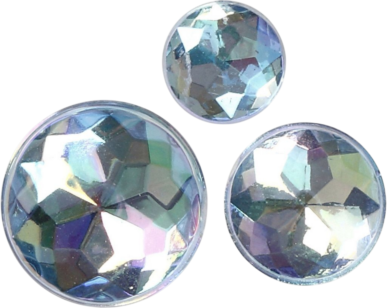 Self-Adhesive Rhinestones – Mixed Size, Blue (40pc)