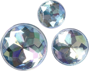 Self-Adhesive Rhinestones – Mixed Size, Blue (40pc)