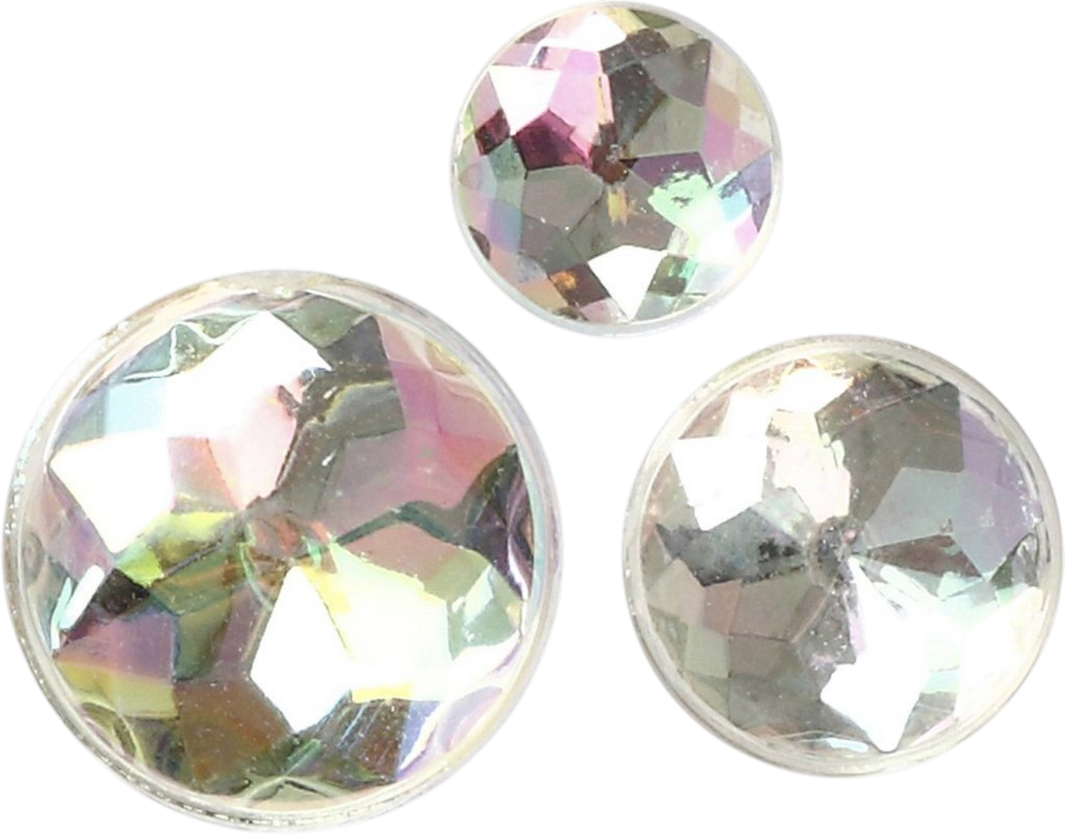 Self-Adhesive Rhinestones – Mixed Size, Crystal (40pc)
