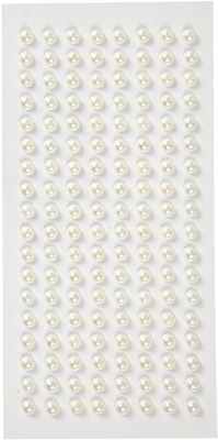 Self-Adhesive Half-Pearls – 5mm, White (144pc)