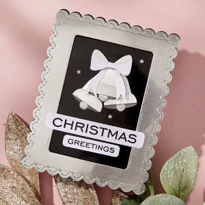 Spellbinders Christmas Sentiments Clear Stamp & Die Set from the All About Christmas Collection by Lisa Horton
