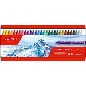 Caran D'Ache Neocolor II Aquarelle Wax Pastels - 30 Pack