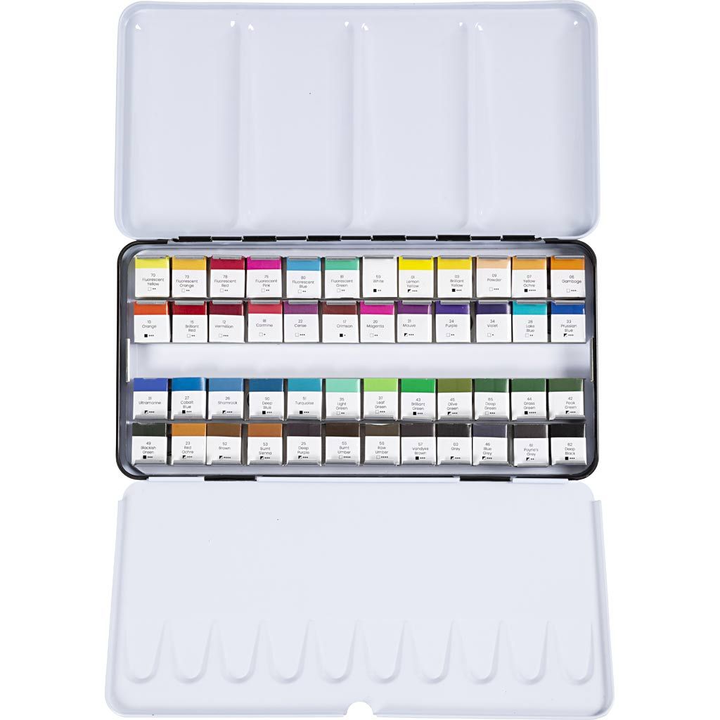 Art Aqua Watercolour Paints - 48 Colours