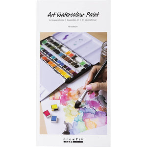 Art Aqua Watercolour Paints - 48 Colours