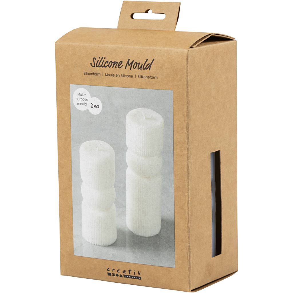 Silicone Mould - Ribbed Cylinder with Arch