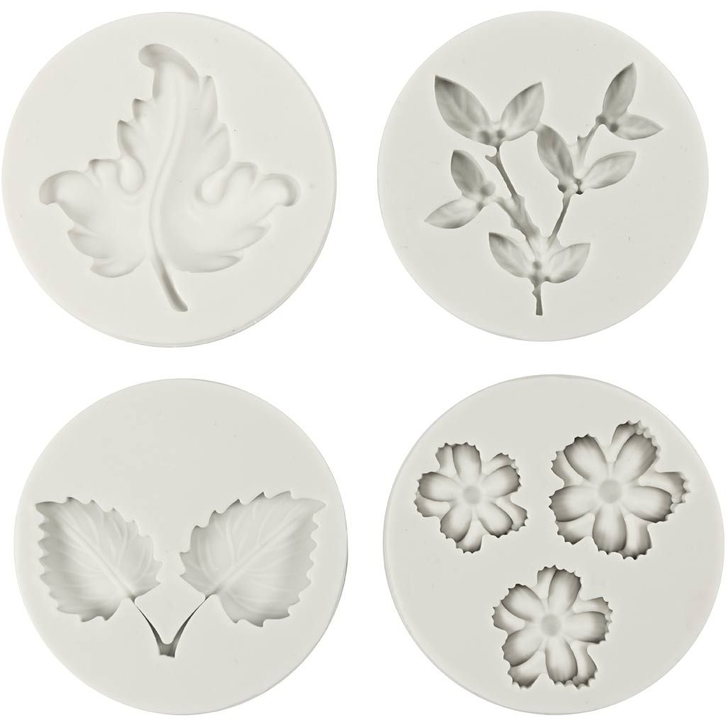 Silicone Mould - Leaves and Flowers