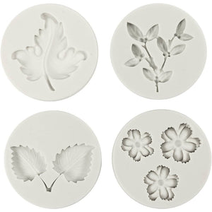 Silicone Mould - Leaves and Flowers