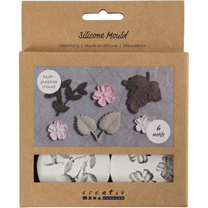 Silicone Mould - Leaves and Flowers