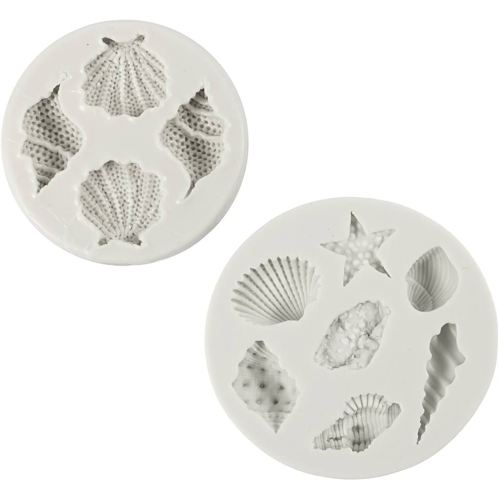 Silicone Mould - Starfish, Conch, Shell