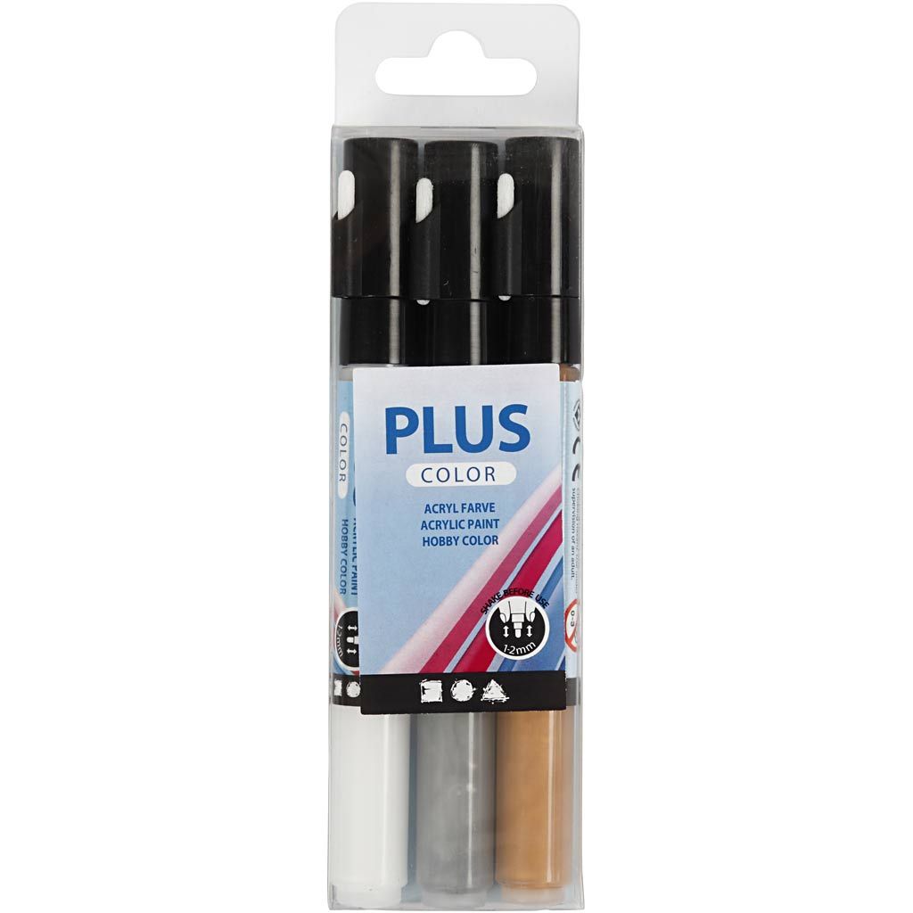 Plus Color Marker - 3 Pcs