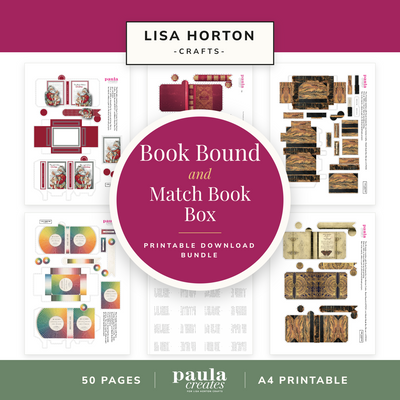 Paula Creates Book and Match Box A4 Printable Download Bundle
