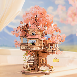 Rolife Sakura Tree House - DIY 3D Wooden Puzzle - TGS04