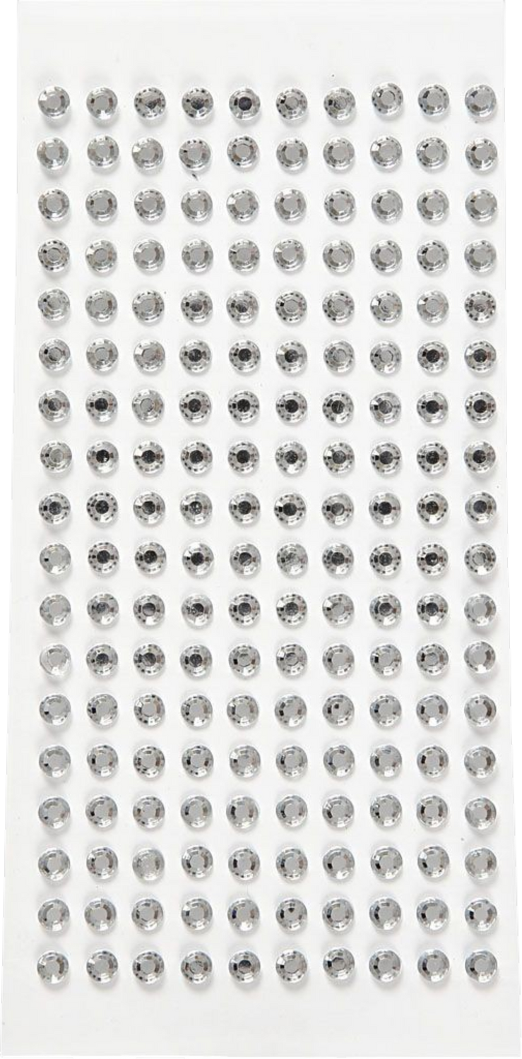 Self-Adhesive Rhinestones – 5mm, Silver (144pc)