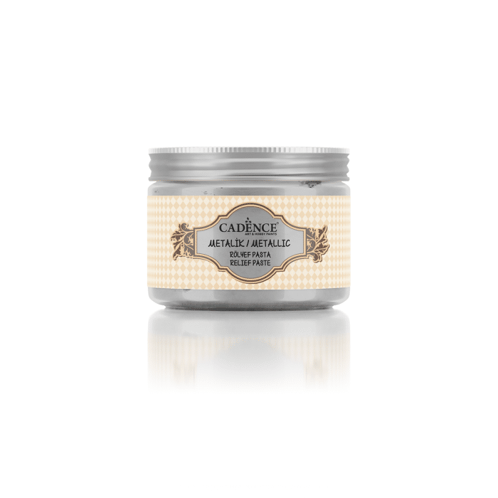 Cadence Metallic Relief Paste – Silver 150ml
