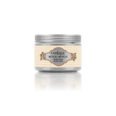 Cadence Metallic Relief Paste – Silver 150ml