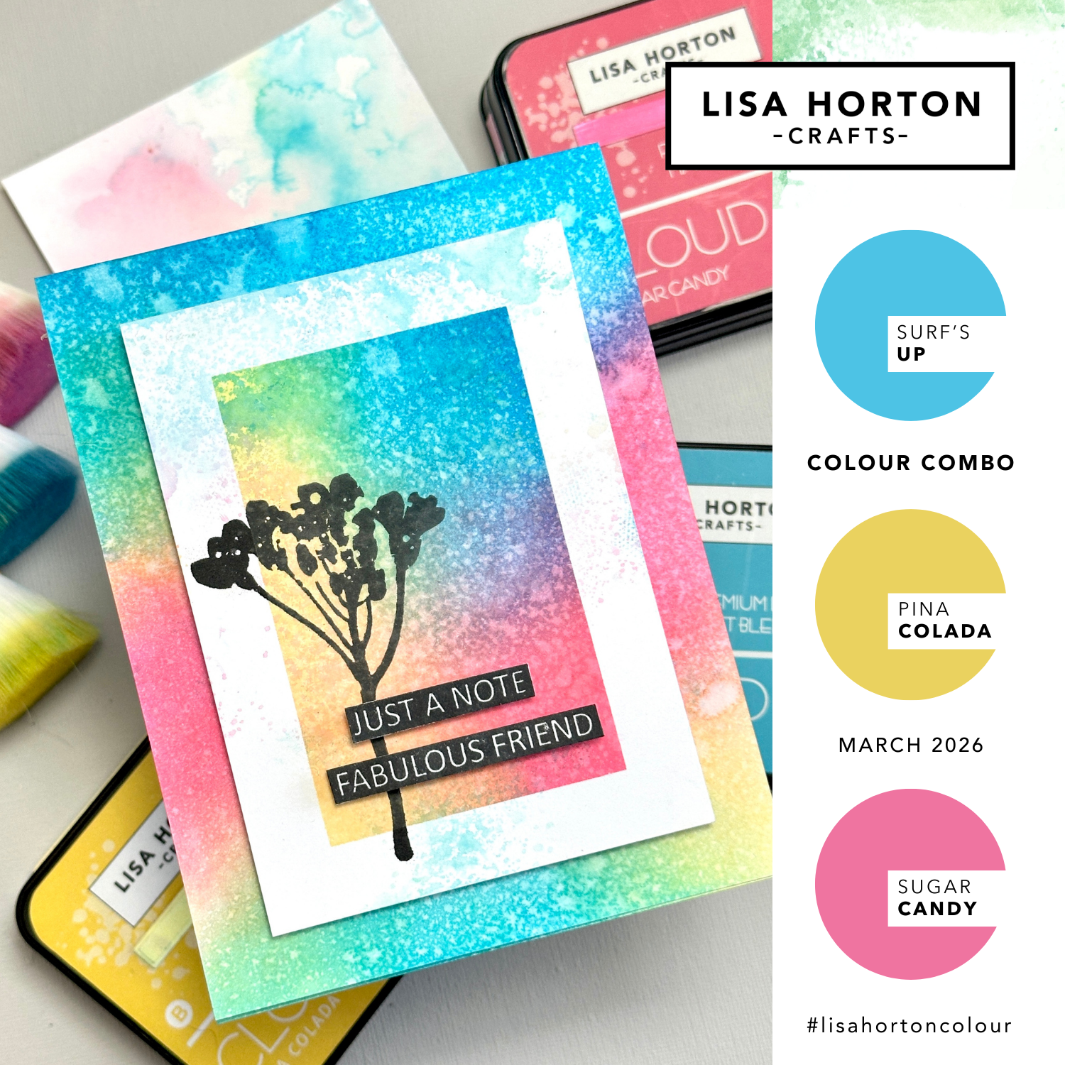 Lisa Horton Crafts 'Colour Combo of the Month' - March 2026