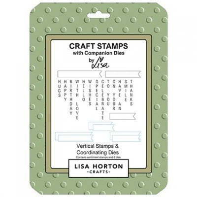 Lisa Horton Crafts Vertical Stamps and Coordinating Die Set