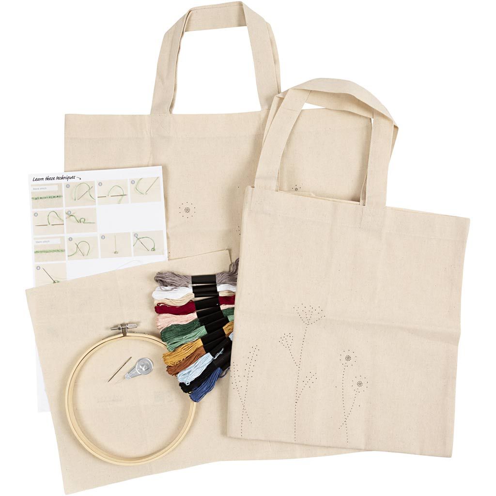 Starter Craft Kit Embroidery - Flowers