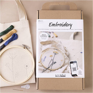 Starter Craft Kit Embroidery - Flowers
