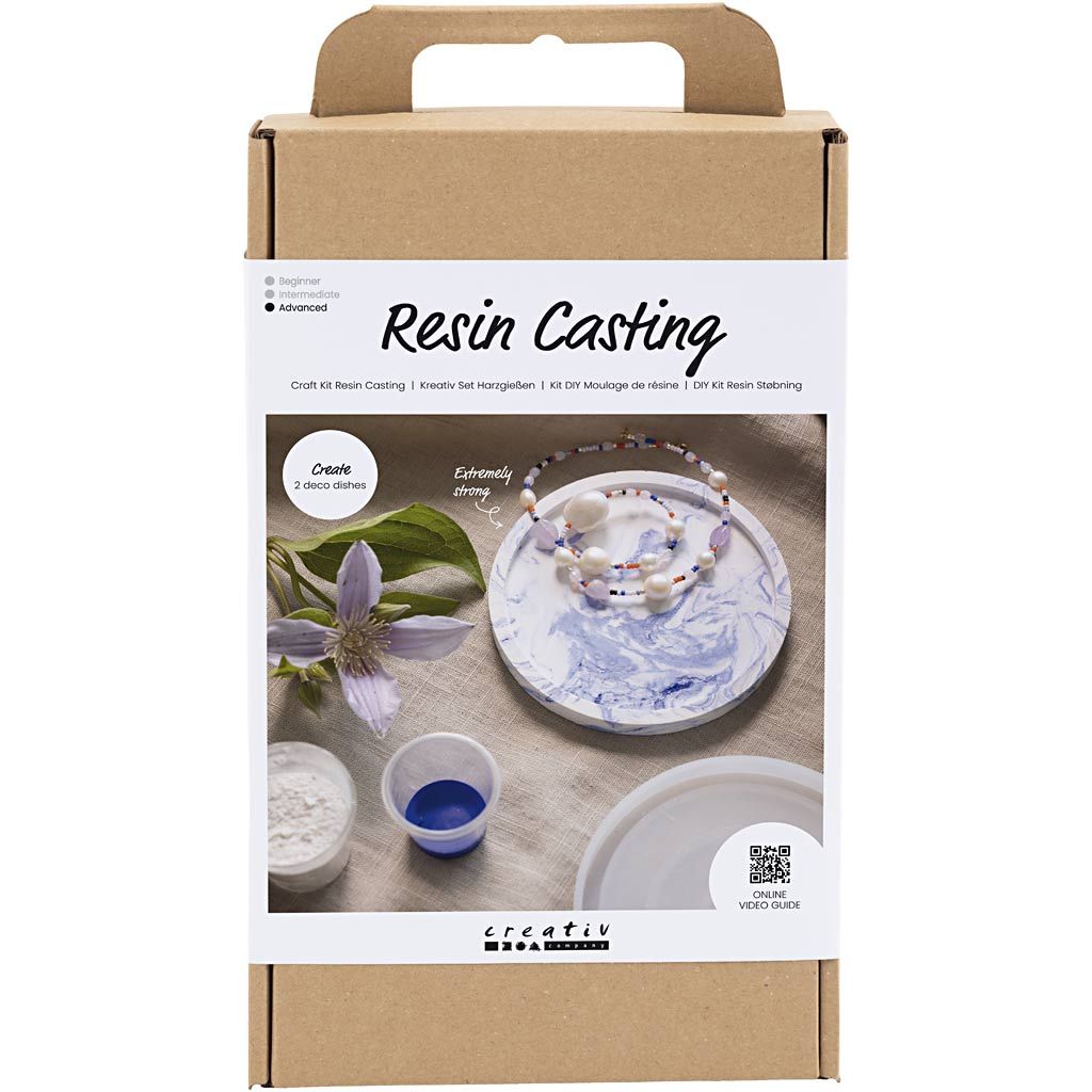 Craft Kit Resin Casting - Round Tray with Marbling