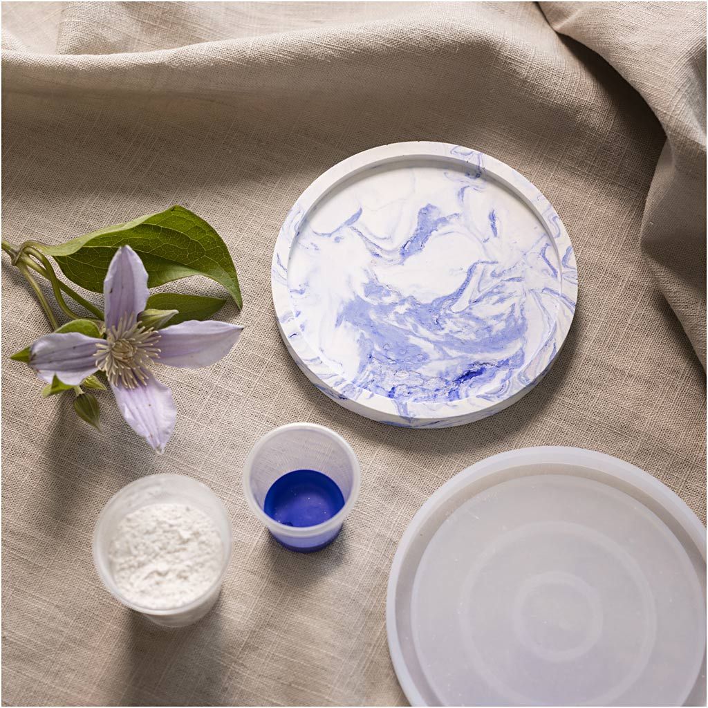 Craft Kit Resin Casting - Round Tray with Marbling