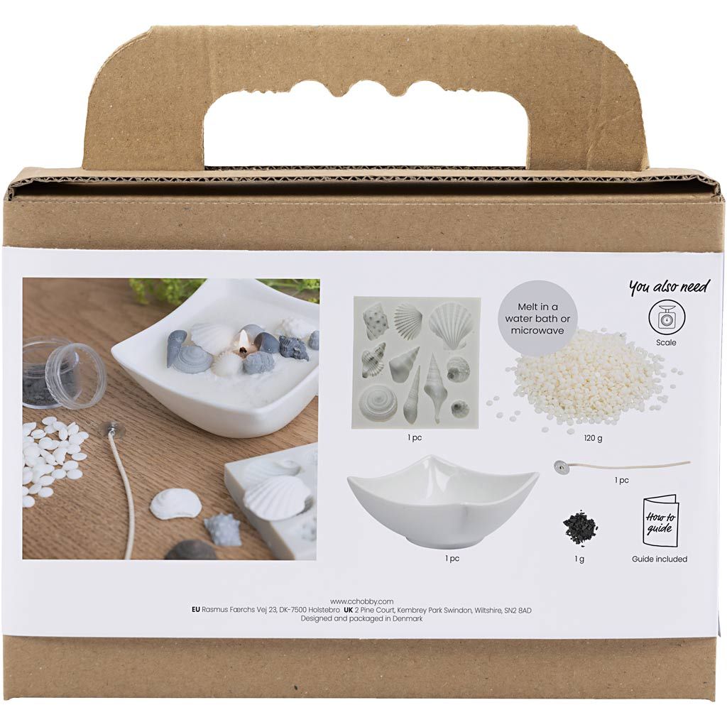 Mini Craft Kit Candle Making - Seashells