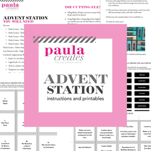 Paula Creates - How to create your own Advent Station
