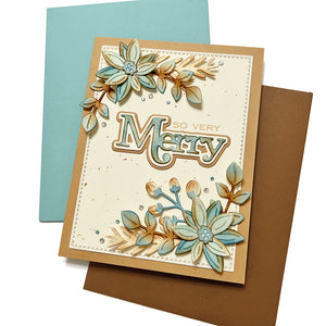Spellbinders Christmas Foliage Etched Dies from the All About Christmas Collection by Lisa Horton