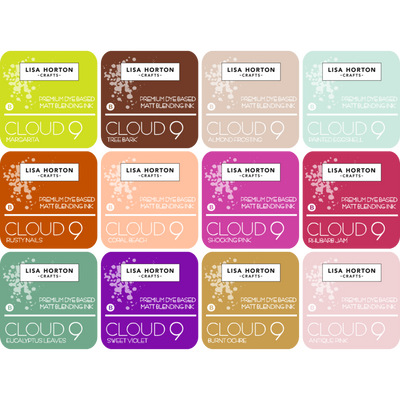 Cloud 9 Matt Blending Ink Pad Complete Collection - Release 2 (12 colours)