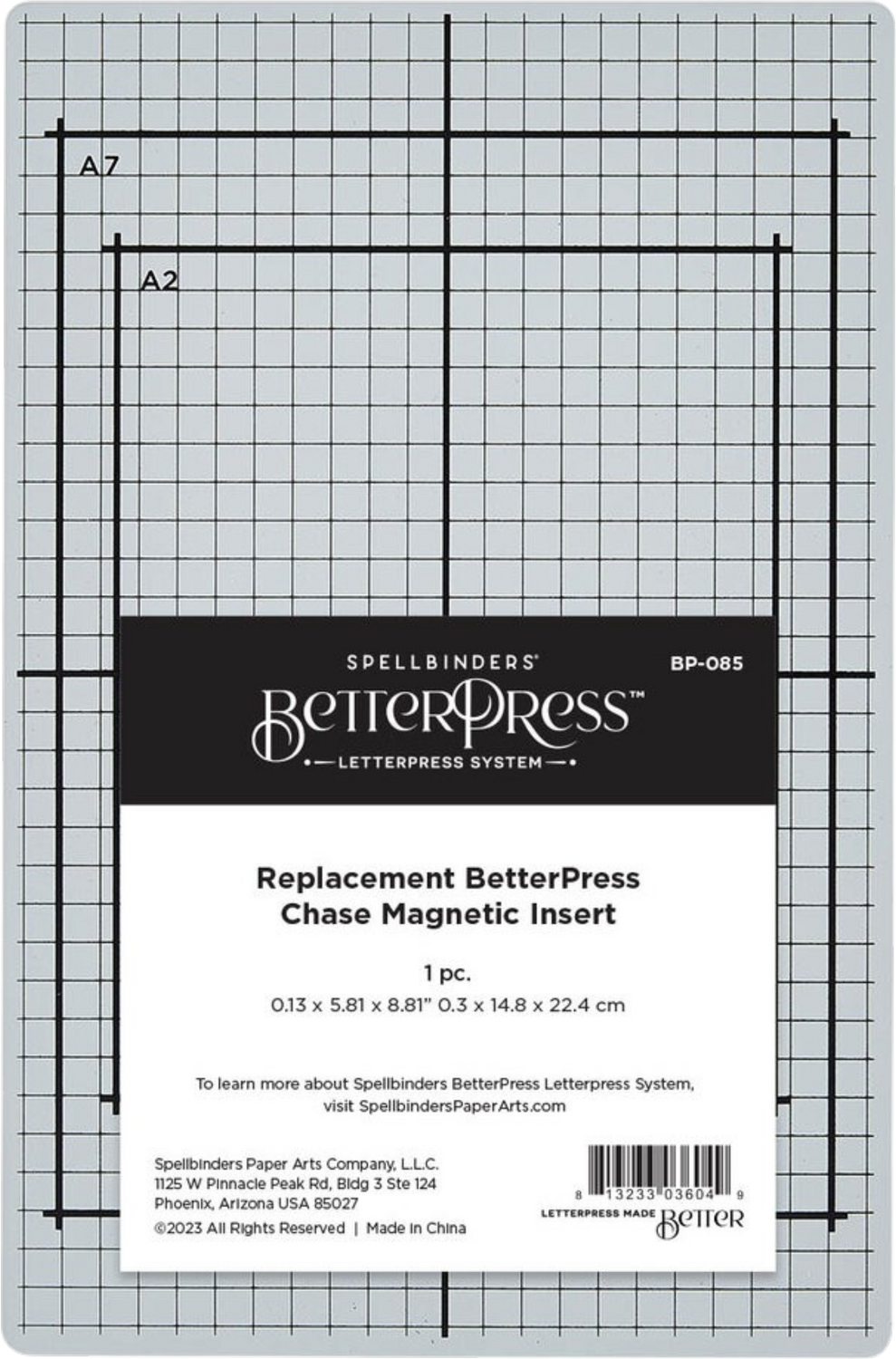 Spellbinders Replacement BetterPress Chase Magnetic Insert