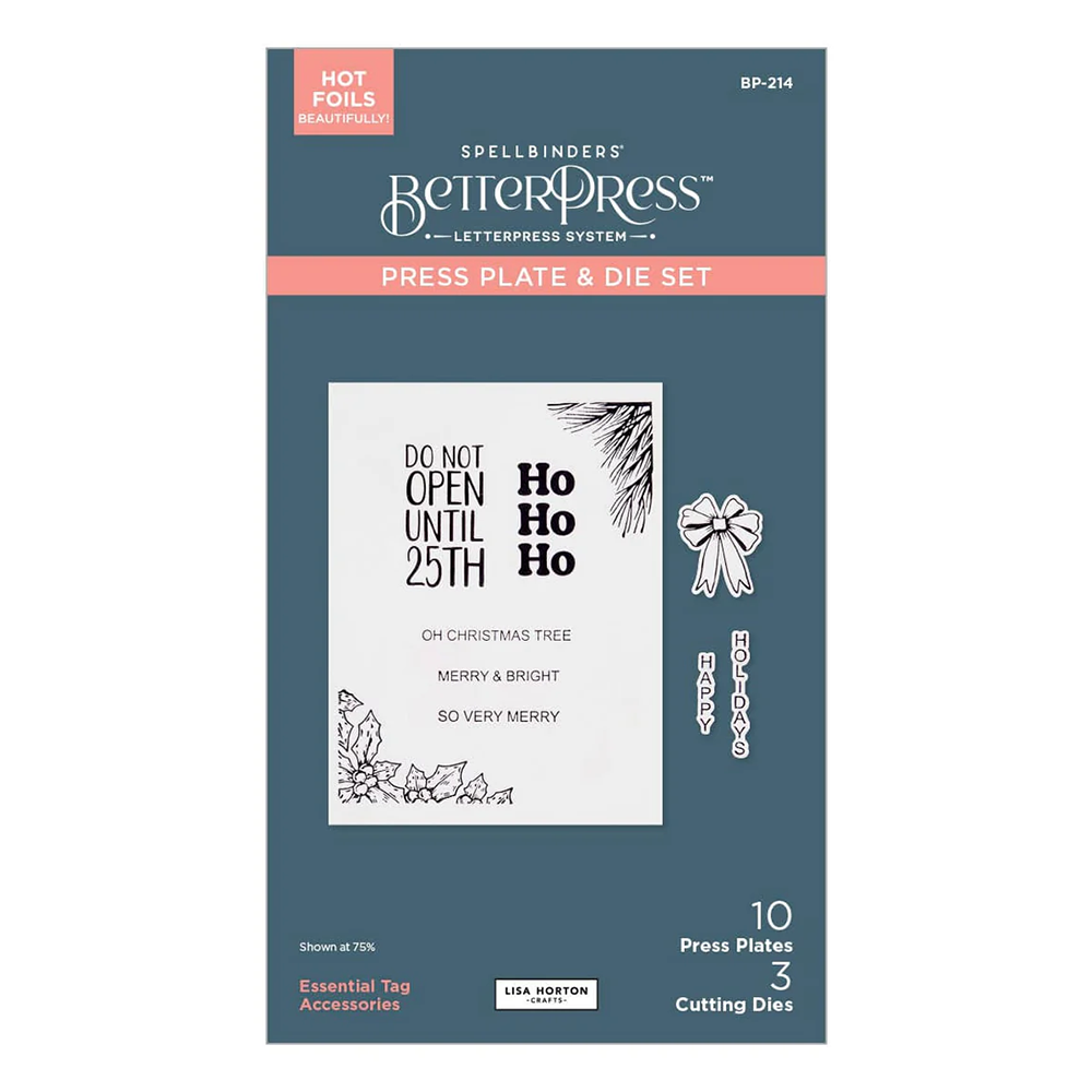 Spellbinders x Lisa Horton Crafts Essential Tag Accessories Press Plate and Die Set