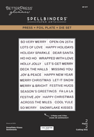 Spellbinders x  Lisa Horton Crafts Snowflake Kisses Sentiments Press + Foil Plate & Die Set