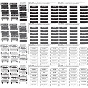 Lisa Horton Crafts Sentiment Banners Digital Downloads - 52 x A4 Pages!