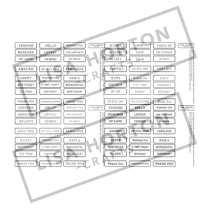Lisa Horton Crafts Sentiment Banners Digital Downloads - 52 x A4 Pages!