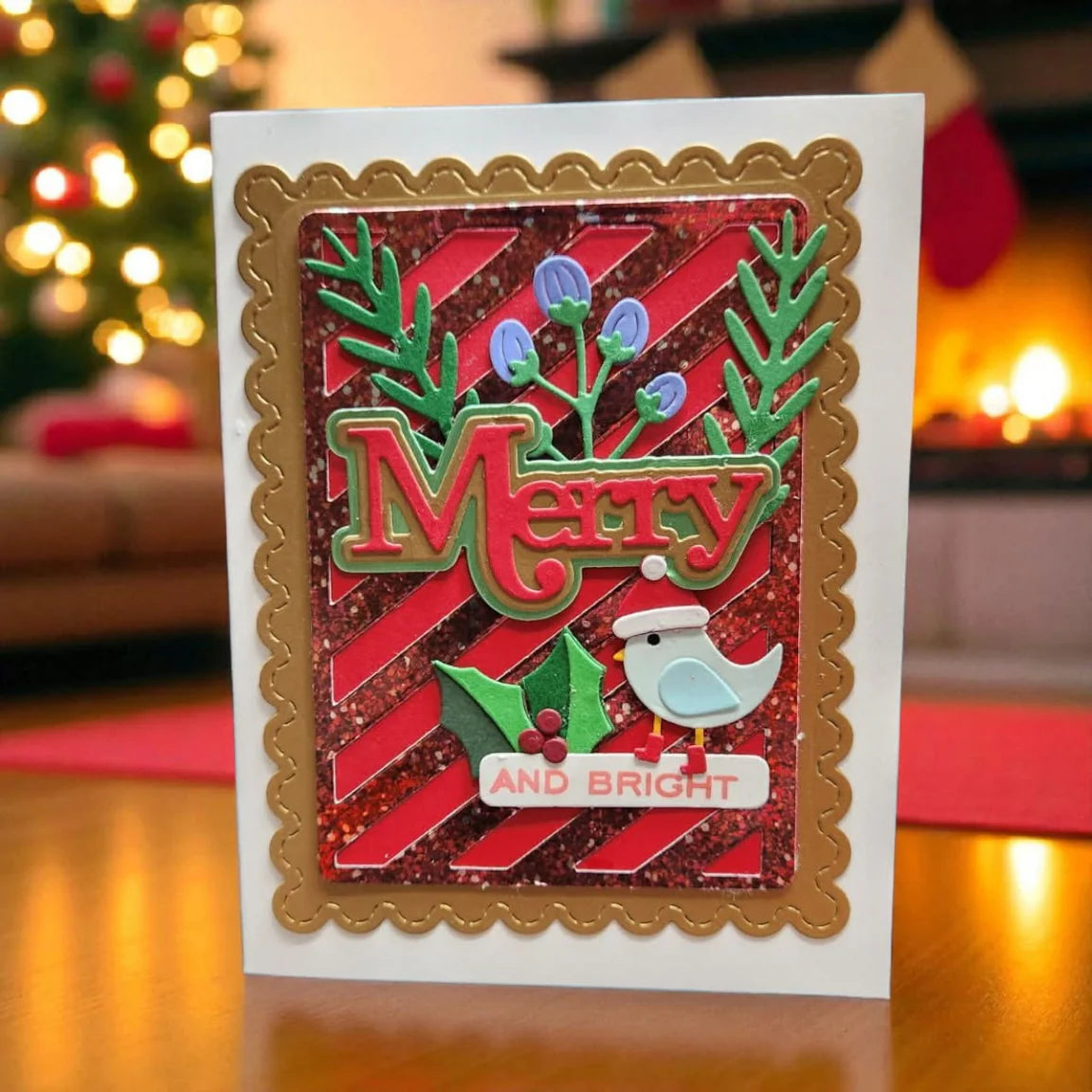 Spellbinders Bow & Bell Scallop Frame Etched Dies from the All About Christmas Collection by Lisa Horton