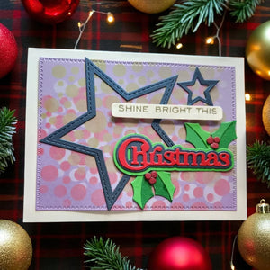 Spellbinders Essential Stars Etched Dies from the All About Christmas Collection by Lisa Horton