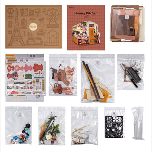 Rolife Cozy Kitchen - DIY Miniature House Kit - DG159